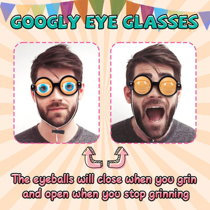 🤪"Crazy Winking" Prank Glasses - 😎No Batteries, Endless Fun 🤣🎁Perfect gift for all ages - create unforgettable moments and spread joy!😜