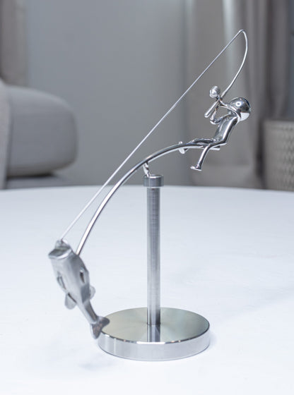 🎣The Fisherman Balancing Sculpture