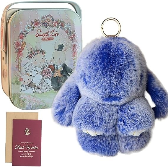 💥Handmade Soft  Christmas Bunny Charms