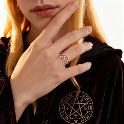 🔥Last Day 50% OFF - 🔮Handmade Witch’s Return-Knot Protection Ring