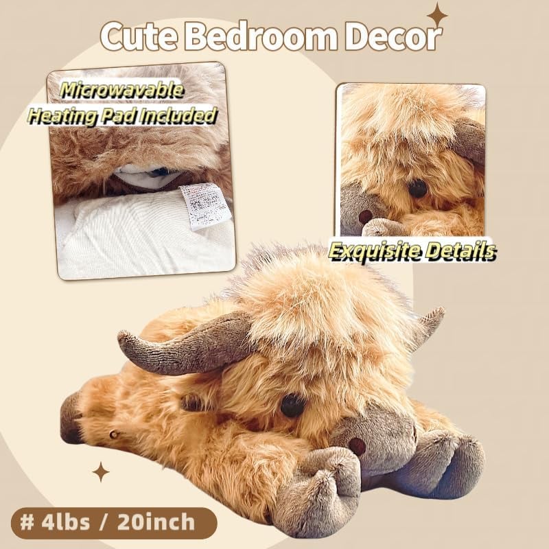 🔥LAST DAY 49% OFF -🎁Cute Cartoon Highland Cow Cuddly Toy