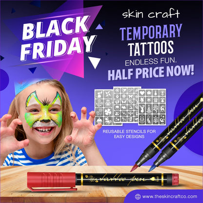 SkinCraft™ - Safe Temporary Tattoo Pens