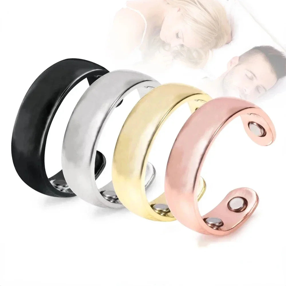 Anti Snoring Device Ring Magnetic Therapy Acupressure Treatment Against Finger Ring Anti Snore Sleep