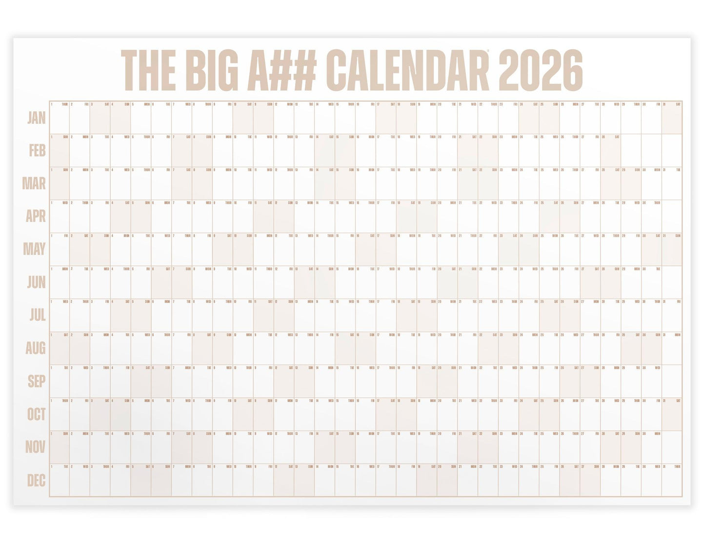 The Big Bright Calendar Kit 2026 📅