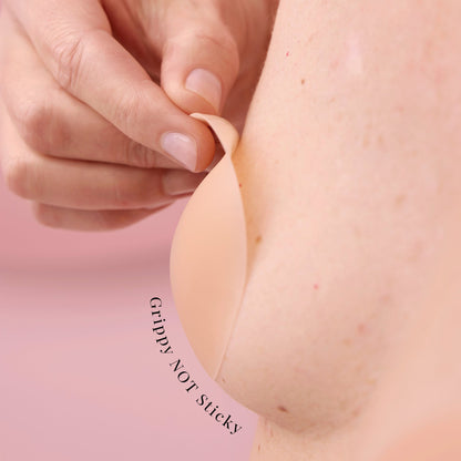JEREMYTIS™ Circles&Triangles - Grippy NOT STICKY, Medical Grade Silicone,  Nipple Cover