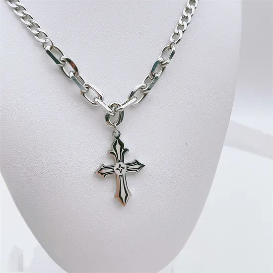 Cross Pendant Hip-Hop Necklace