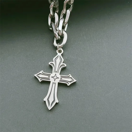 Cross Pendant Hip-Hop Necklace