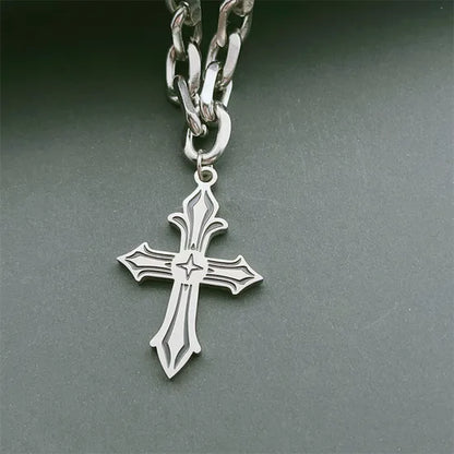 Cross Pendant Hip-Hop Necklace