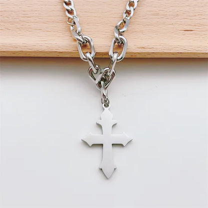 Cross Pendant Hip-Hop Necklace