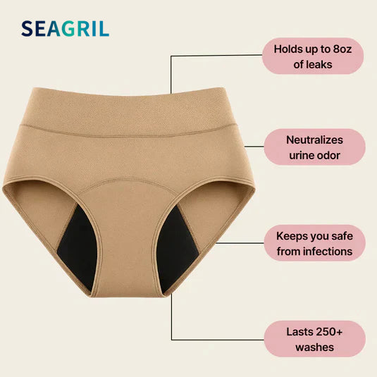 SEAGRIL™ Medical-Grade Leak-Proof Underwear Finally Stay Dry, Odor-Free, and Confident All Day
