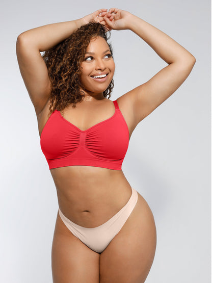 Feelingirl Everyday Wireless Bra Unlined Soft Bra