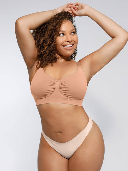 Feelingirl Everyday Wireless Bra Unlined Soft Bra