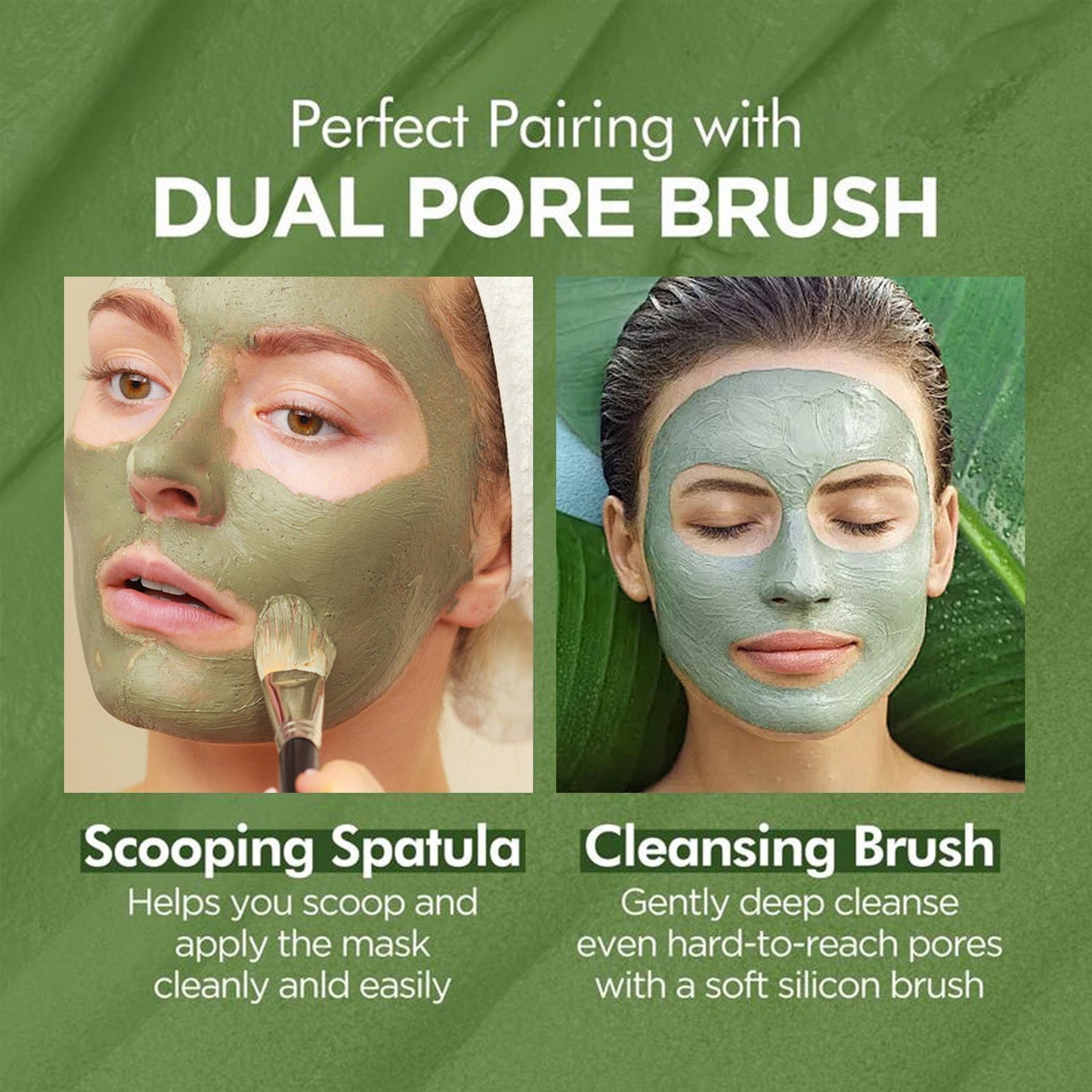 （🔥LAST DAY SALE-60% OFF + Includes a complimentary brush)Final Sale -Herbal Deep Cleansing Mask