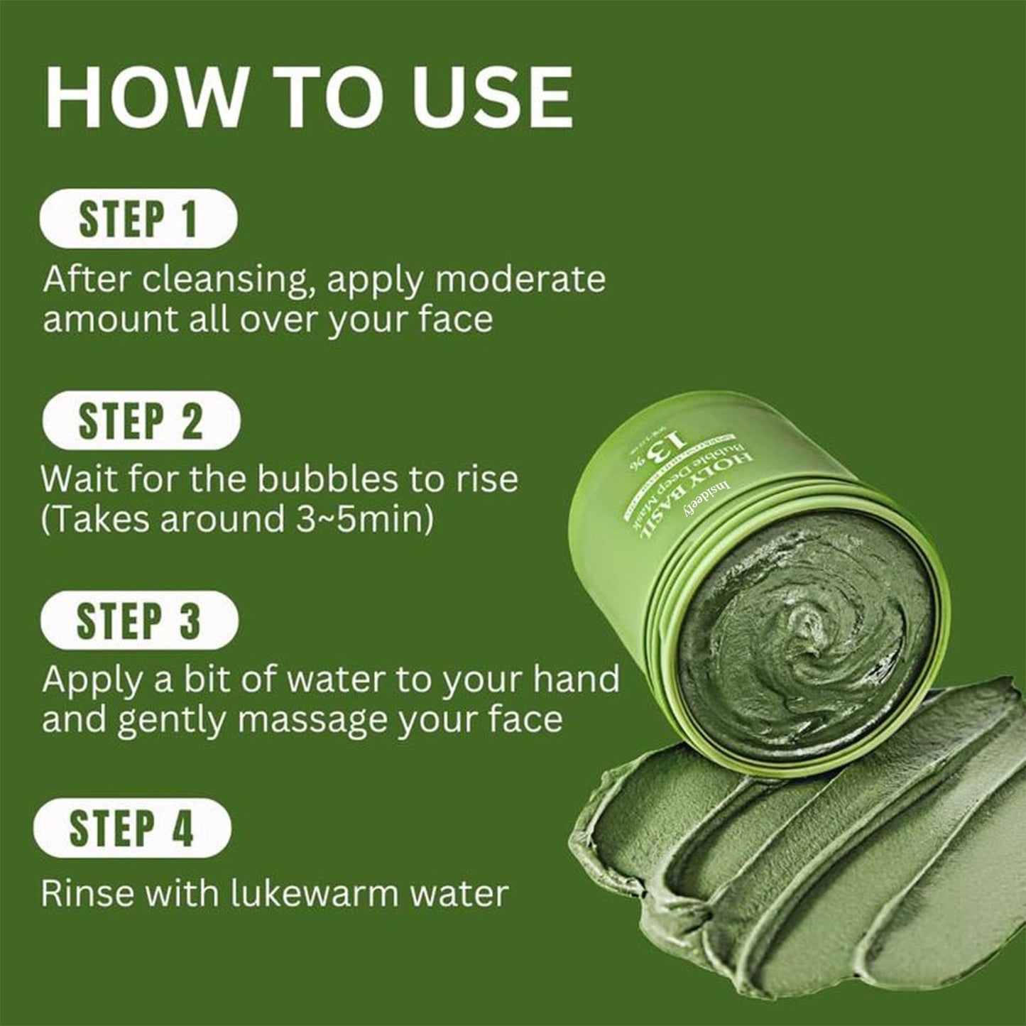 （🔥LAST DAY SALE-60% OFF + Includes a complimentary brush)Final Sale -Herbal Deep Cleansing Mask