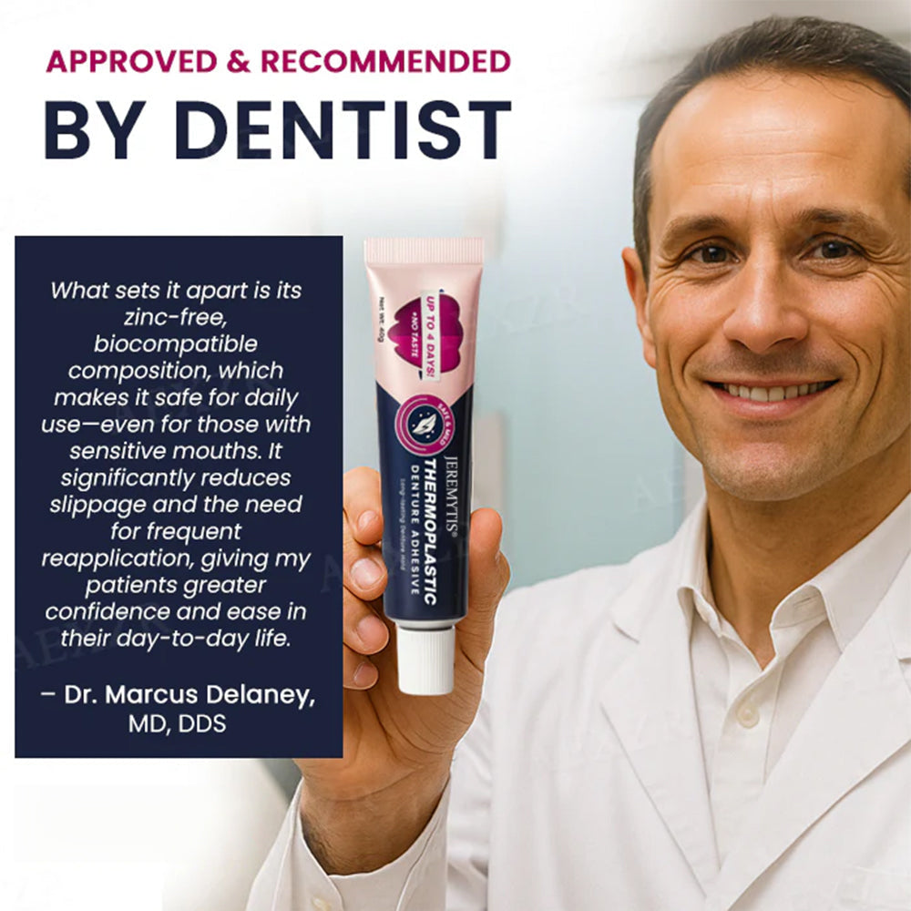 JEREMYTIS™ 2025 New Style Thermoplastic Denture Adhesive