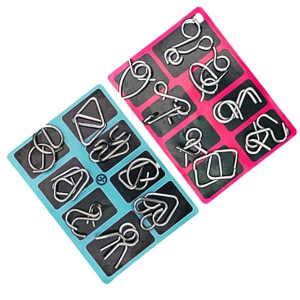 Woyuosn Metal Brain teaser Puzzles Ring Educational Toys