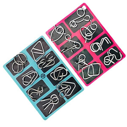 Woyuosn Metal Brain teaser Puzzles Ring Educational Toys
