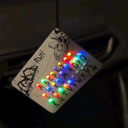 ✨This flickering light is my signal to you from the Upside Down🌀Upside Down Mystery Card Light Pendant