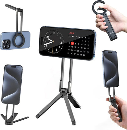 Magnetic Phone Tripod for iPhone, MA38 Portable Phone Holder Mini Tripod for Magsafe