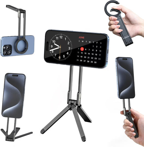 Magnetic Phone Tripod for iPhone, MA38 Portable Phone Holder Mini Tripod for Magsafe
