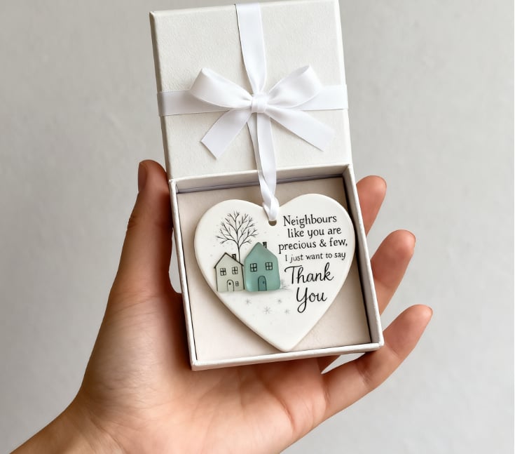 🏠💝"Thank You Neighbours" Heart - Shaped Ornament🌟🔥Buy 2 Get 1 Free!