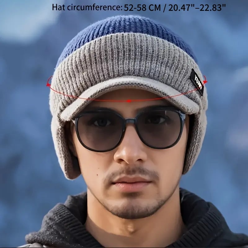 🔥LAST DAY 49% OFF🧢Men's Winter Knitted Earflap Hat