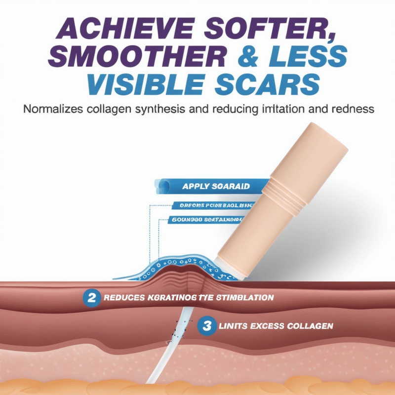 Skin Scar Solutions🛡️ 60%  Silicone Scar Stick
