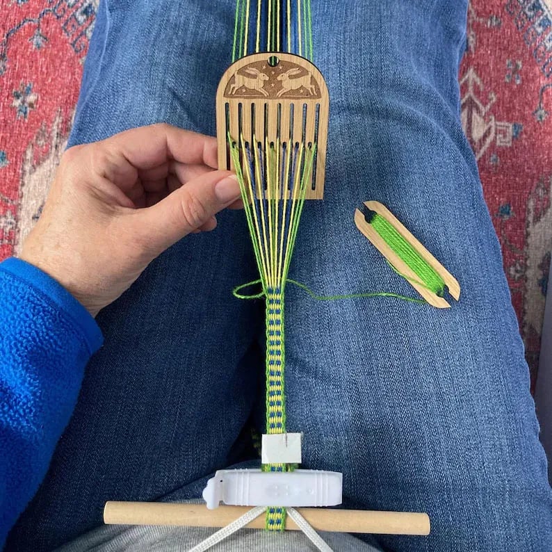 ⏰Christmas Sale 49% OFF🎄🧶Rigid heddle backstrap loom kit for bandweaving