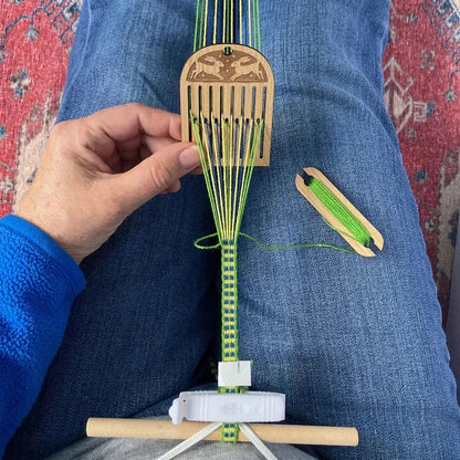 ⏰Christmas Sale 49% OFF🎄🧶Rigid heddle backstrap loom kit for bandweaving