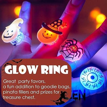LED Glowing Halloween & Christmas Ring(50PCS)