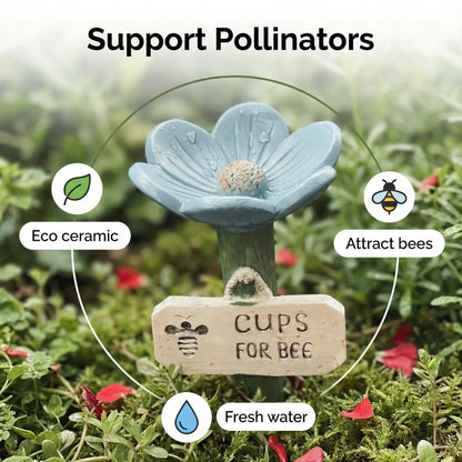 🐝LAST DAY 49% OFF - Flower-Shaped Bee Watering Station💧