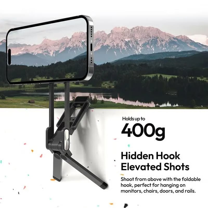 Magnetic Phone Tripod for iPhone, MA38 Portable Phone Holder Mini Tripod for Magsafe