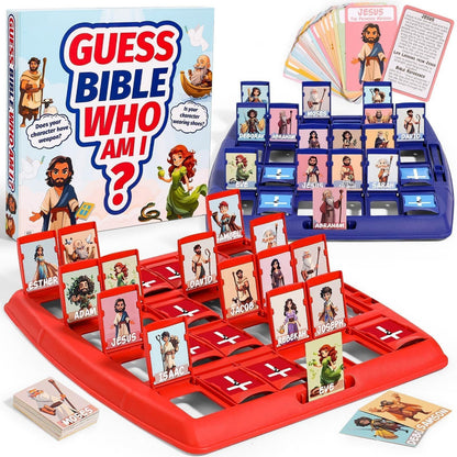 🔥LAST DAY 49% OFF✝️Guess Bible Who I Am Board Games for Kids🎁Christian Catholic Gifts