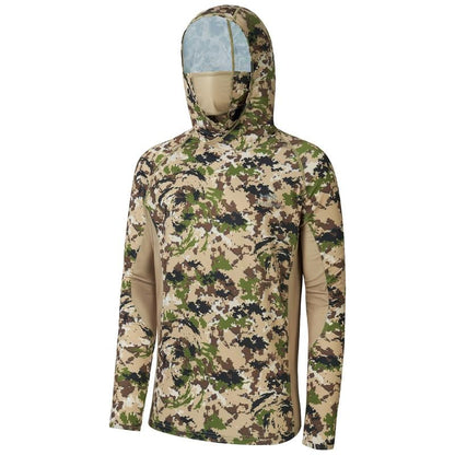 🎁Last Day Promotion 49% OFF🔥UPF 50+ Men's Hunting Shirts with Mask Long Sleeve Camo Fishing Hoodie