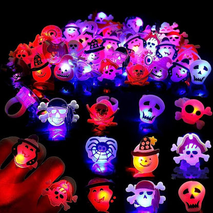 LED Glowing Halloween & Christmas Ring(50PCS)