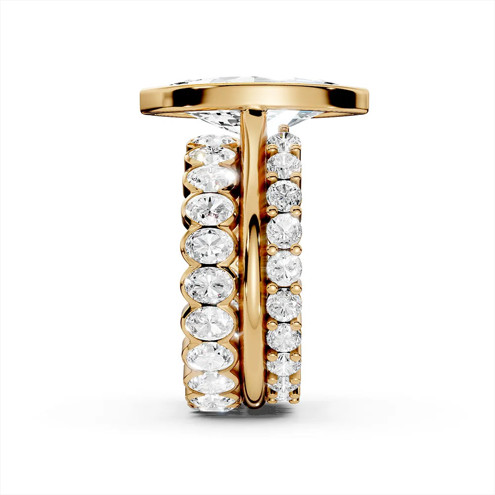 💍3-in-1 Brilliantly Ultra-Shiny Bezel Marquise Ring💍