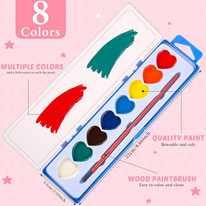 💖🎨2026 Mini Watercolor Paint Set for Valentine's Day | Romantic Art Gift