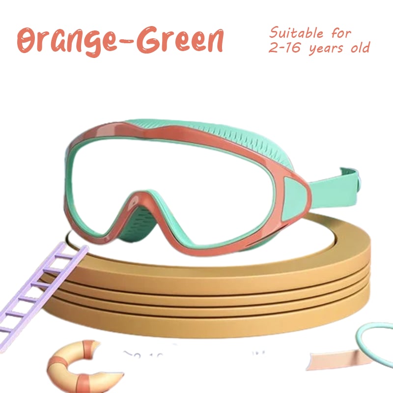 🔥Last Day Promotion 49% OFF-🔥HD children's large frame waterproof and anti-fog swimming goggles🥽