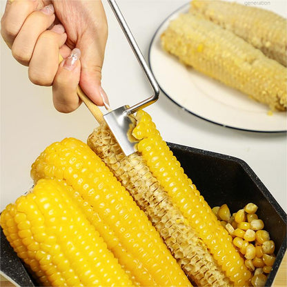 🔥Last Day Promotion-49%OFF - 2025 NEW Long Handle Stainless Steel Corn Stripping Tool