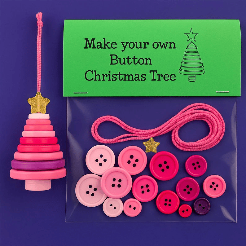 🔥LAST DAY 49% OFF - 🎅☃️ DIY Button Ornament Kits