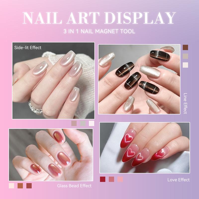 🔥3-in-1 Cat Eye Magnetic Tool for Salon-Style Nail Art