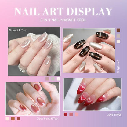 🔥3-in-1 Cat Eye Magnetic Tool for Salon-Style Nail Art