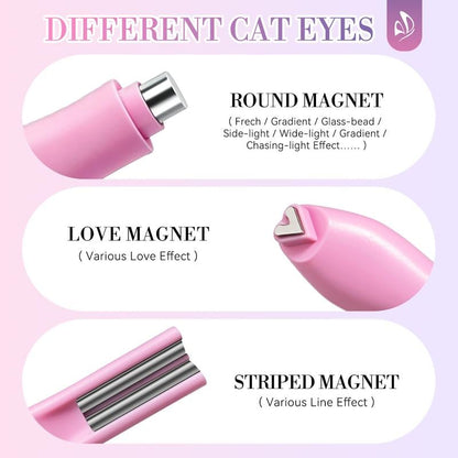 🔥3-in-1 Cat Eye Magnetic Tool for Salon-Style Nail Art