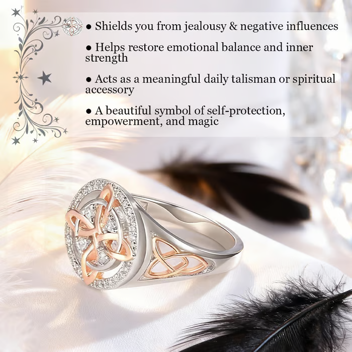 🔥Last Day 50% OFF - 🔮Handmade Witch’s Return-Knot Protection Ring