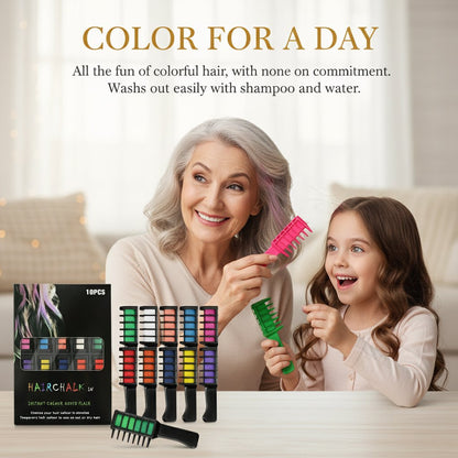 🔥New Year Sale-Buy 2 Get 1 Free🔥Festive Fun Hair Chalk Combs