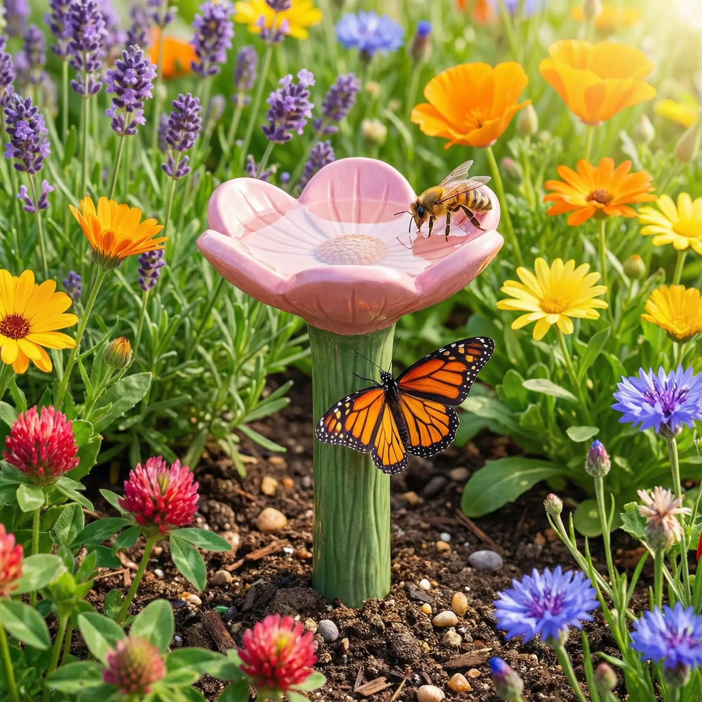 🐝LAST DAY 49% OFF - Flower-Shaped Bee Watering Station💧