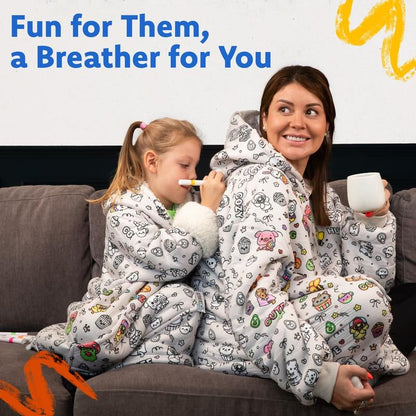 🎨✨Cozy Companions Color-Your-Own Blanket Hoodie🔥