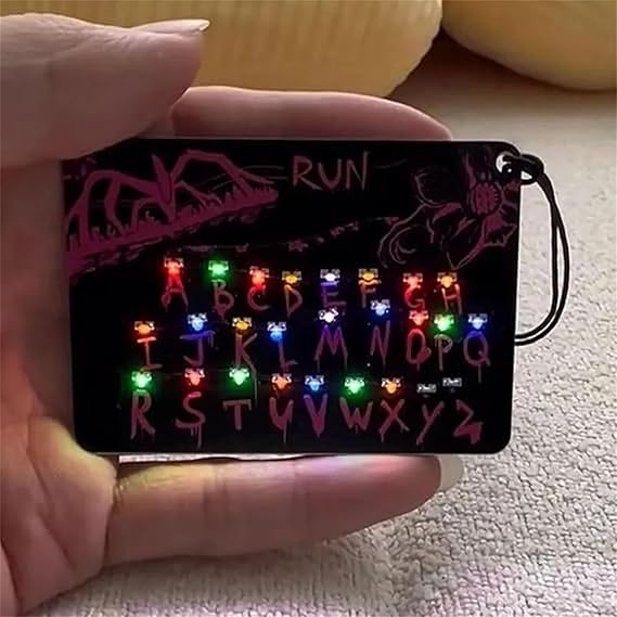 ✨This flickering light is my signal to you from the Upside Down🌀Upside Down Mystery Card Light Pendant