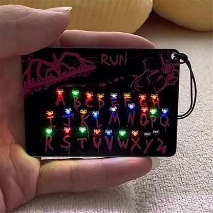 ✨This flickering light is my signal to you from the Upside Down🌀Upside Down Mystery Card Light Pendant
