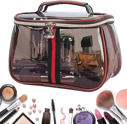 🎄Christmas Sales 49% 🎄 Large Capacity Waterproof Transparent Makeup Cosmetic Bag with Zipper